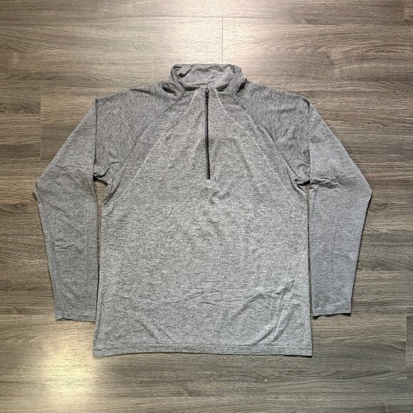 Lululemon Men's Metal Vent Tech 1/2 Zip - Grey - Picture 2 of 8
